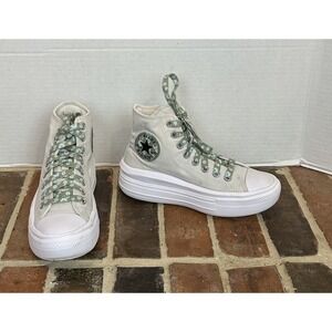Converse Chuck Taylor All Stars Move Platform High-Top Sneakers Size 6.5 Floral